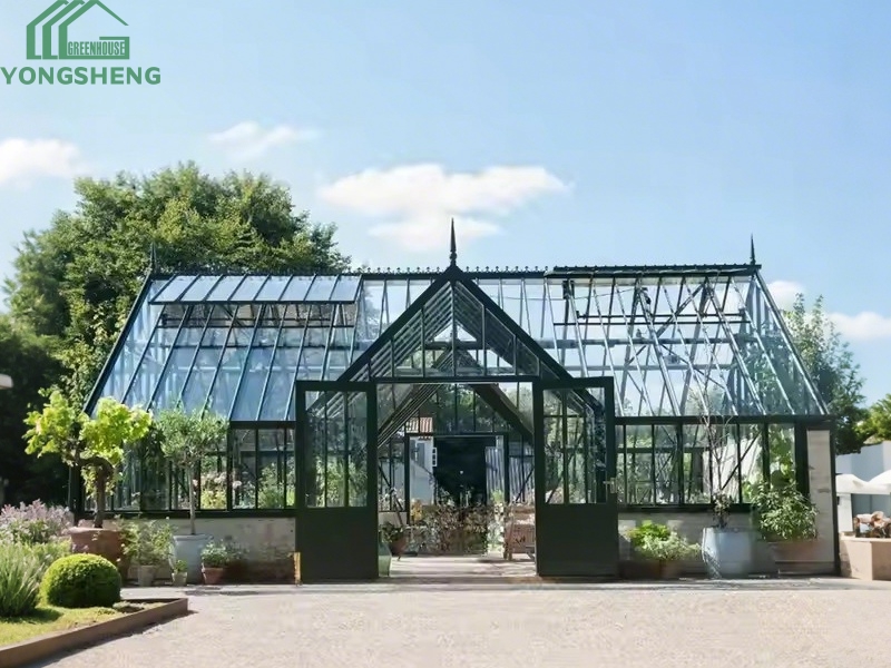 glass greenhouse, Victorian glasshouse, garden greenhouse